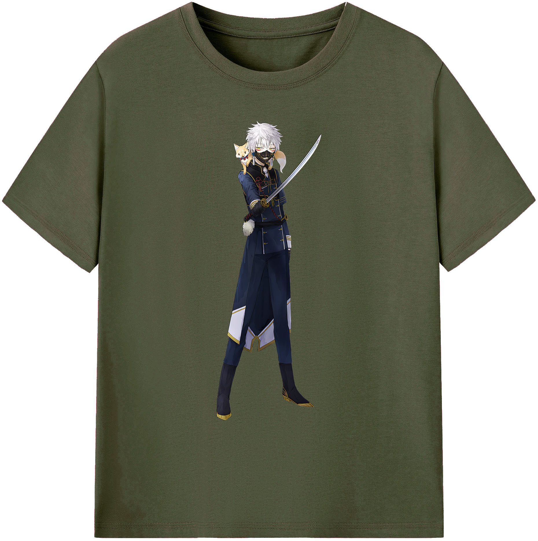 （画像用） 刀剣乱舞 Touken Ranbu 綿100％ メンズ半袖Tシャツ｜肌触りやわらか＆通気性